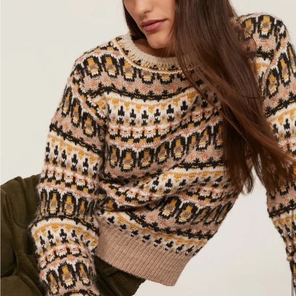 Vanessa Bruno Alpaca Wool Fair Isle Ventura Sweater - Picture 4 of 5